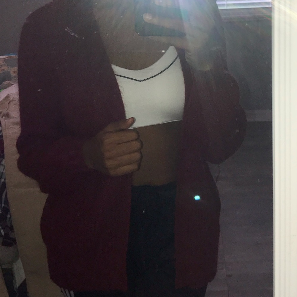 Burgundy sweater